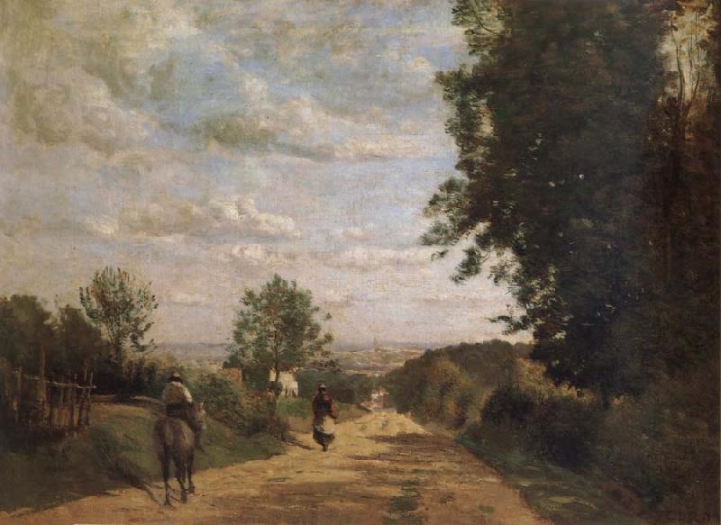 Corot Camille The road of sevres oil painting image